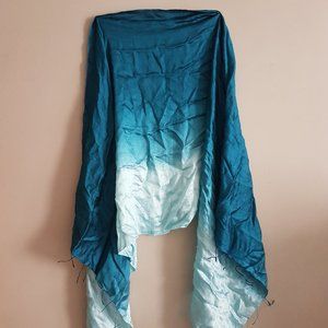 Teal Gradient Scarf